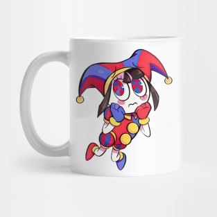 Pomni concerned the amazing digital circus character Mug